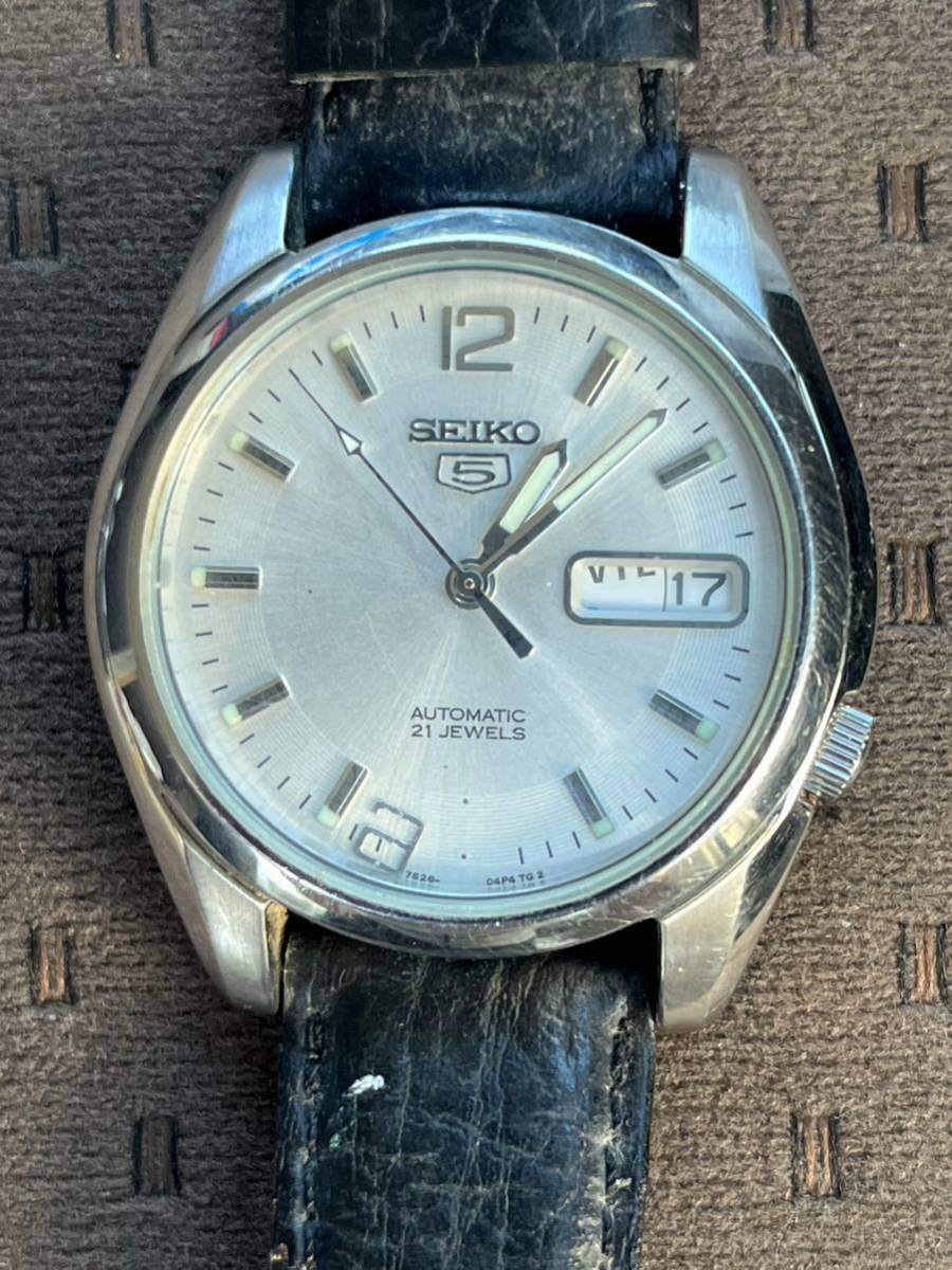 セイコー5 (SEIKO)AUTOMATIC 21JEWELS 7S29-01V0 メンズ腕時計 稼働