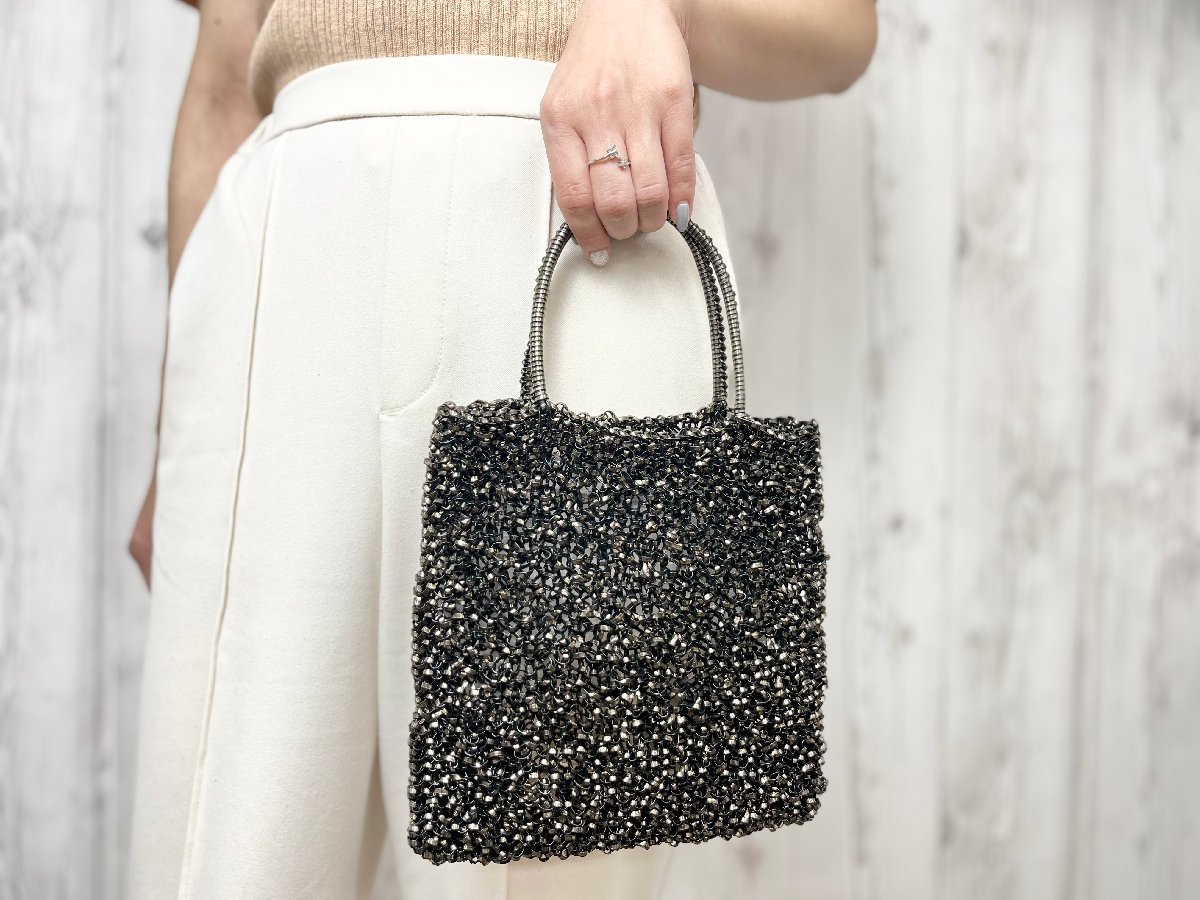 未使用展示品 ANTEPRIMA アンテプリマ ハンドバッグ バッグ ワイヤー ブロンズ 63637