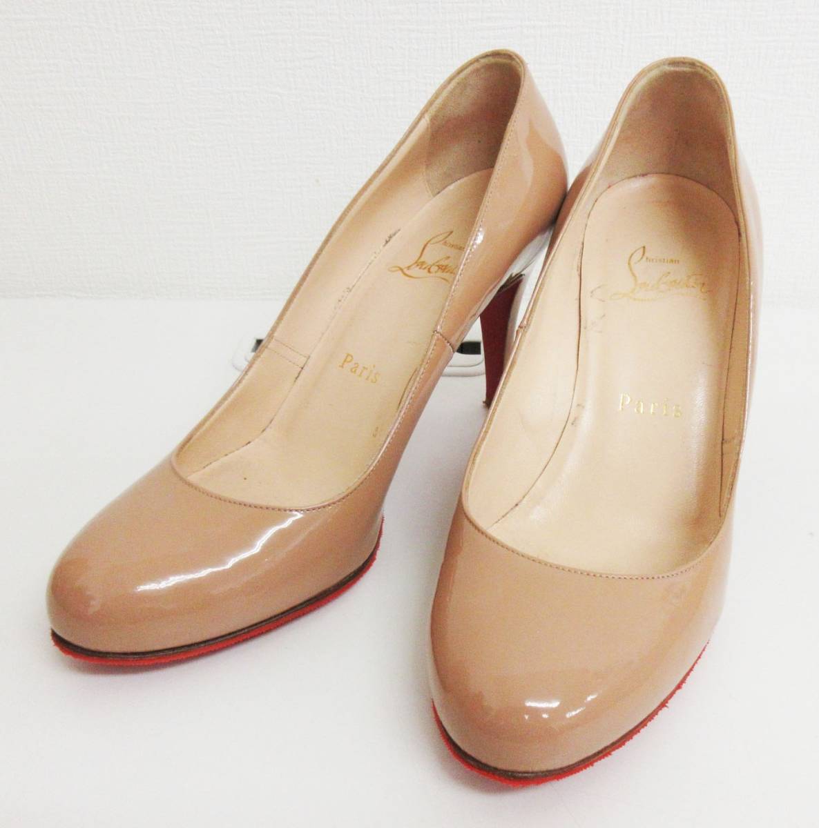 KM-2893《ピンヒール》Christian Louboutin/クリスチャンルブタン★36 1/2★イタリア製★パンプス★エナメル レザー★レディース★ Christian | Louboutin&frasl;クリスチャン FOLLIES ルブタン公式 アイコニックパンプス