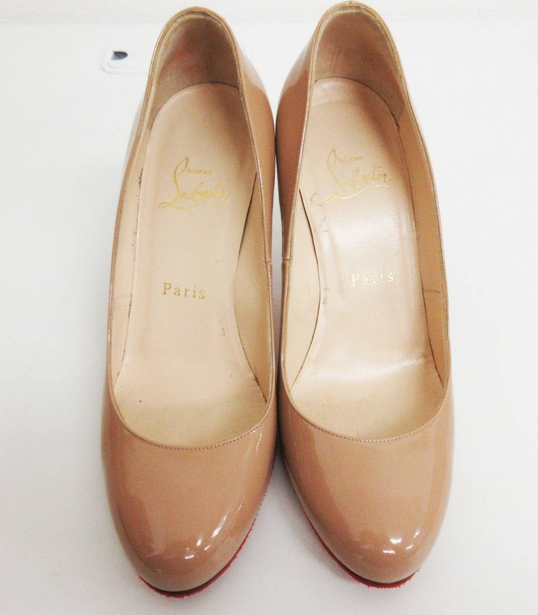 KM-2893《ピンヒール》Christian Louboutin/クリスチャンルブタン★36 1/2★イタリア製★パンプス★エナメル レザー★レディース★ Christian | Louboutin&frasl;クリスチャン FOLLIES ルブタン公式 アイコニックパンプス
