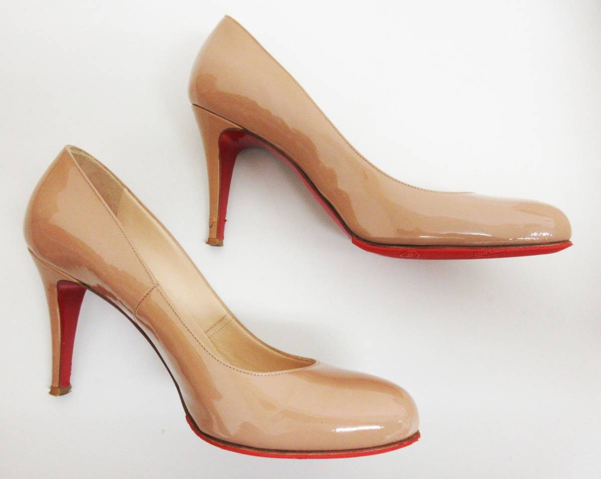 KM-2893《ピンヒール》Christian Louboutin/クリスチャンルブタン★36 1/2★イタリア製★パンプス★エナメル レザー★レディース★ Christian | Louboutin&frasl;クリスチャン FOLLIES ルブタン公式 アイコニックパンプス