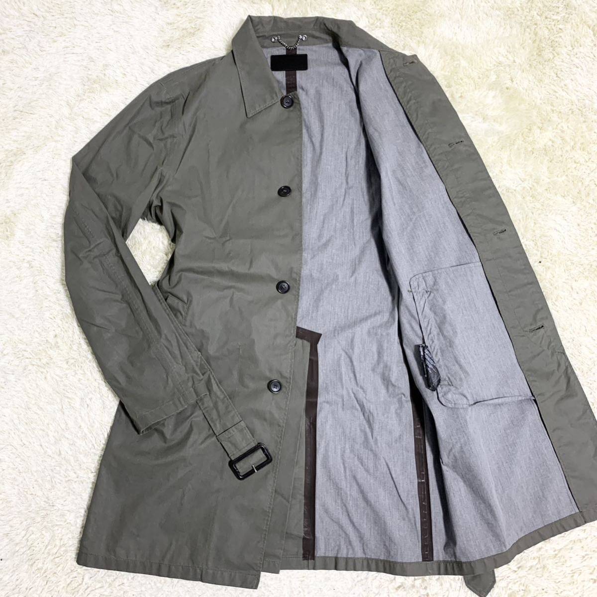 希少XLサイズ 美品 プラダ【圧倒的高級感】PRADA トレンチコート 