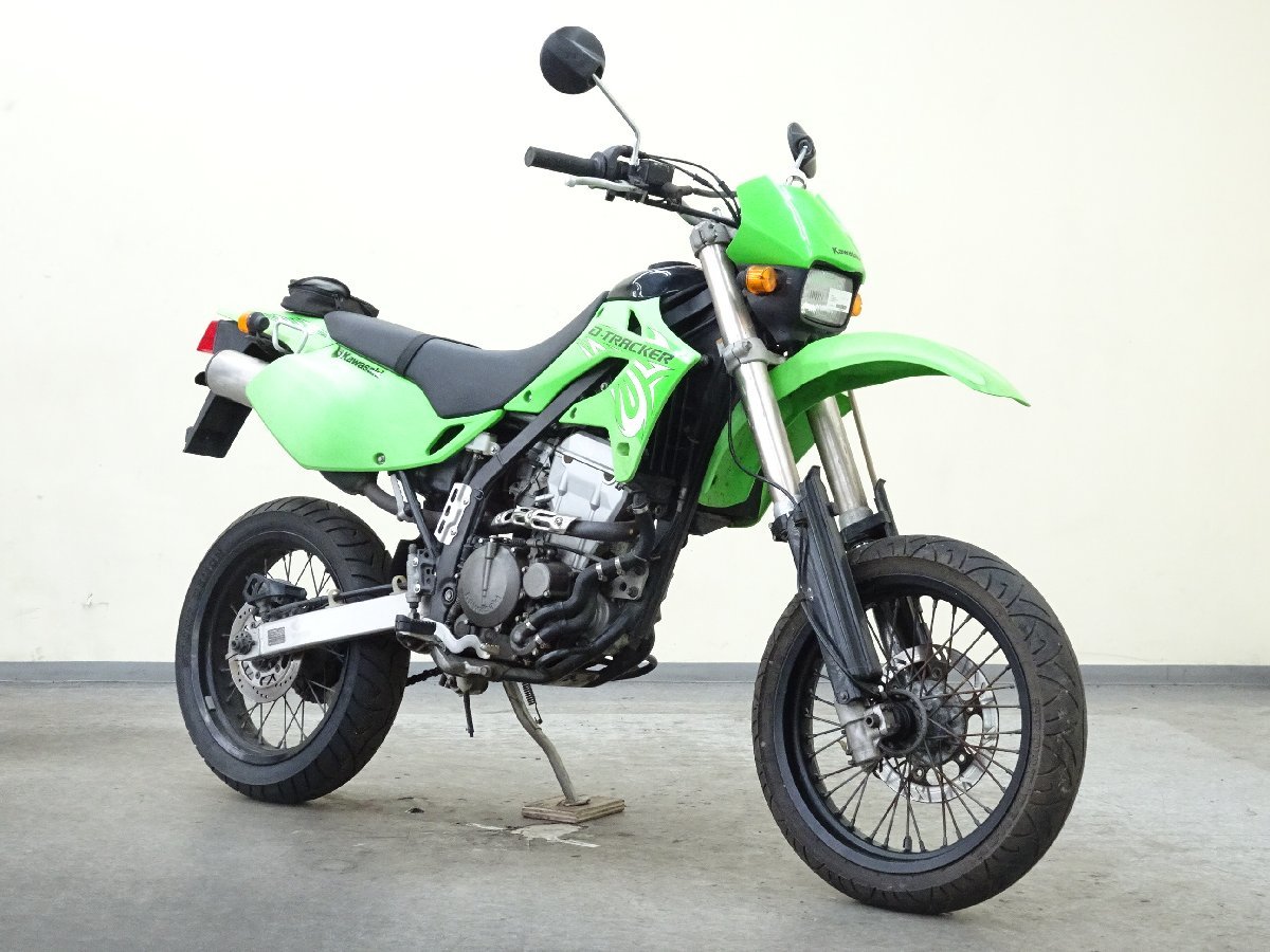 カワサキ Dトラッカー 【動画有】ローン可 250cc モタード ライム 