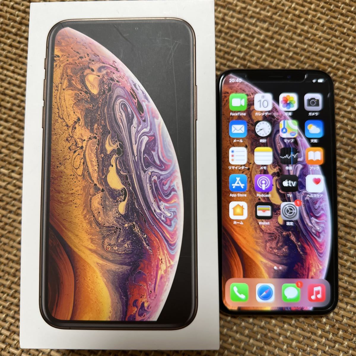 64GB iPhone SIMロック解除済 256GB ゴールド XS Xs Apple ムスビー