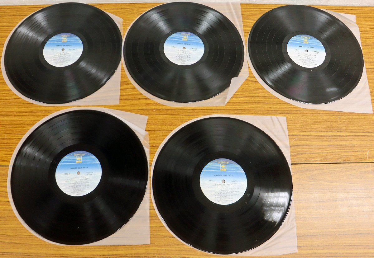 S ジャンク品 レコード CANDIES 1676 DAYS キャンディーズ1676日