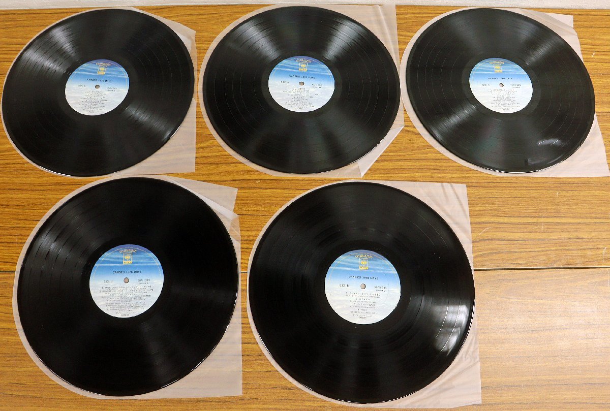 S ジャンク品 レコード CANDIES 1676 DAYS キャンディーズ1676日