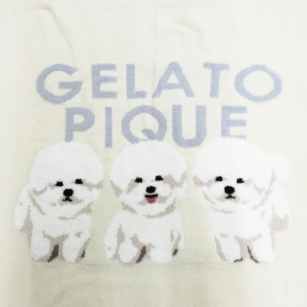 gelato pique ビションフリーゼ柄 ブランケット 新品】gelato pique ジェラートピケ ブランケット ビションフリーゼ柄