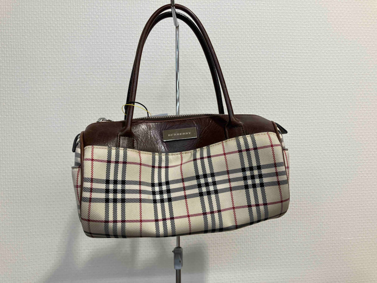 BURBERRY バーバリー ミニボストンバッグ ハンドバッグ チェック