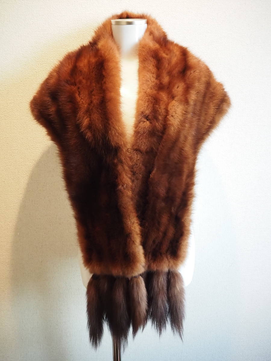 ■セーブル■ショール■29㎝×132cm■