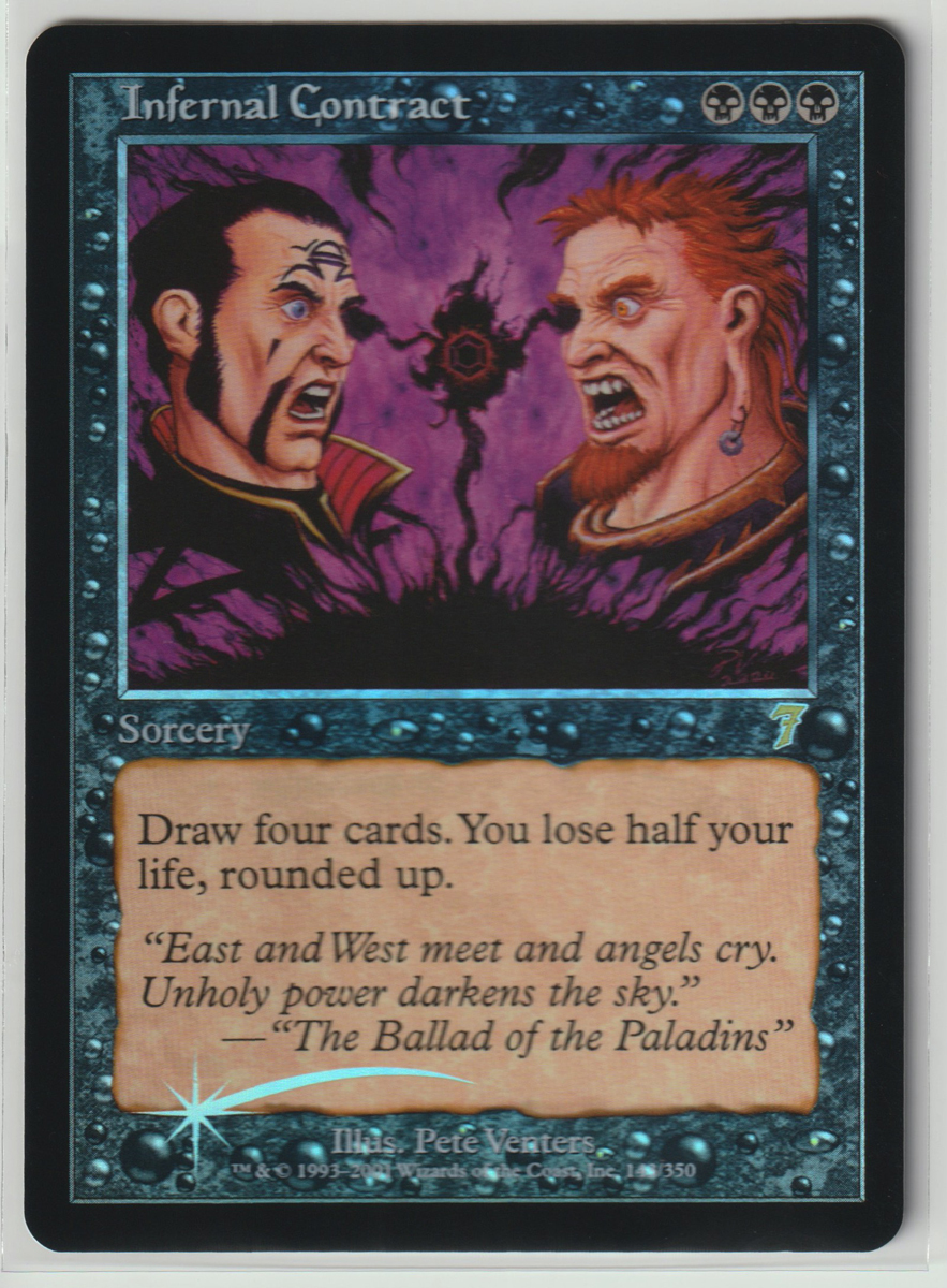 Magic:The Gathering/7ED 冥府の契約 Infernal Contract/英1 FOIL 冥府