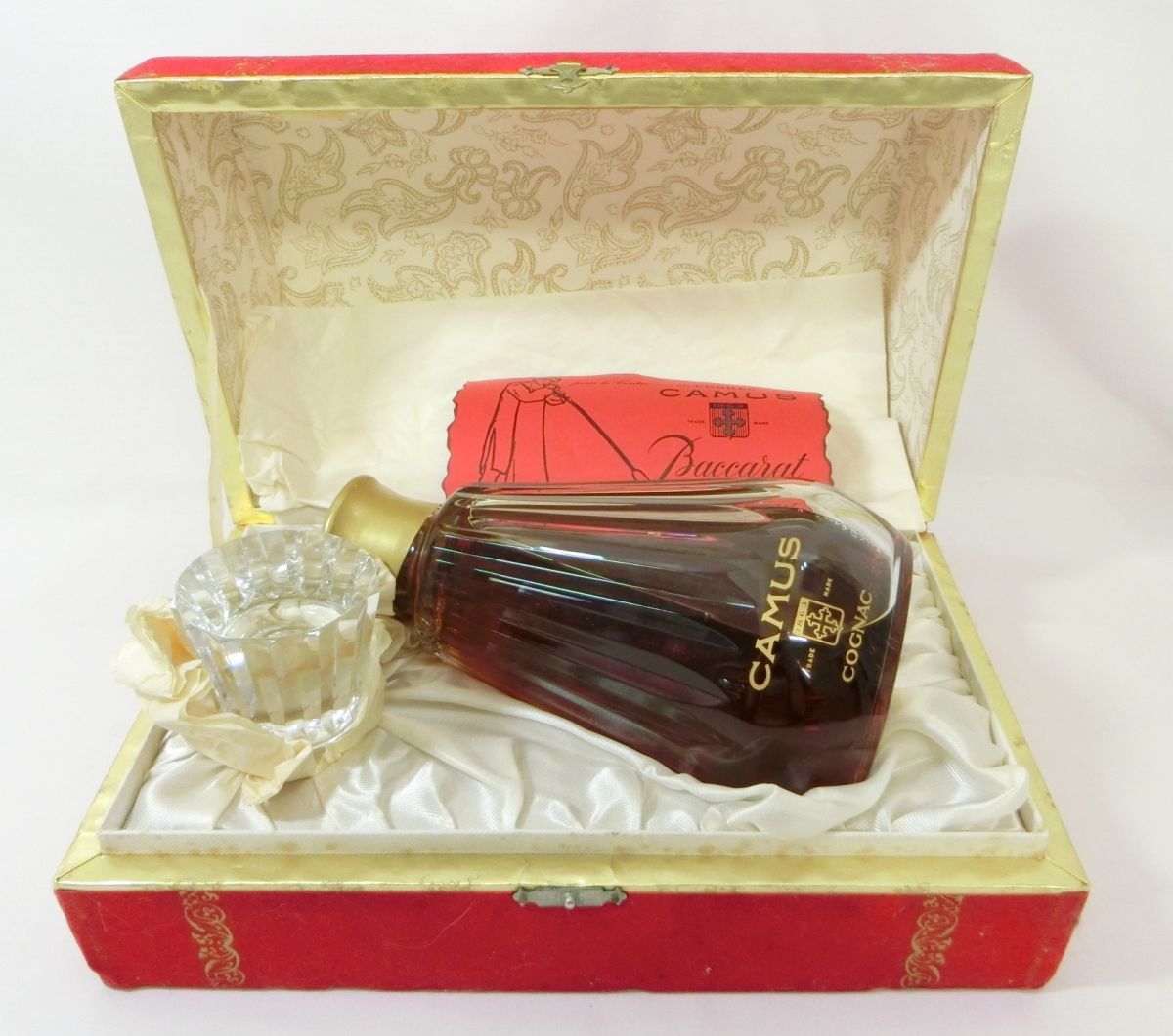 1000円スタート 酒 COGNAC CAMUS Baccarat クリスタル デキャンタ