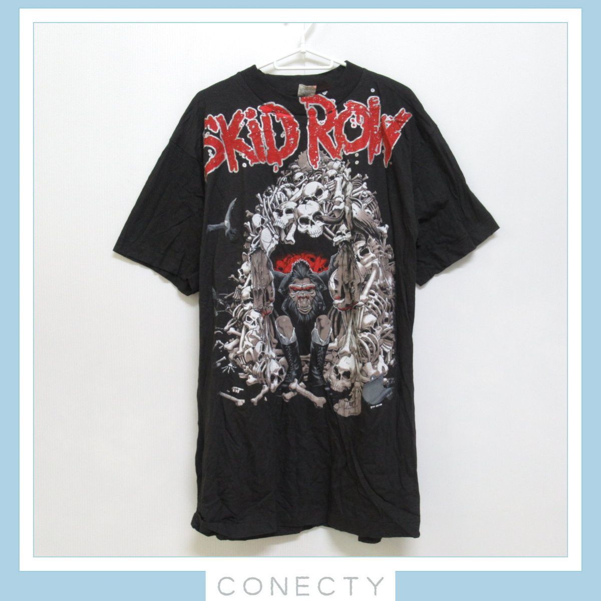 1991 SKID ROW tour tee L black vintage 黒 グラフィック