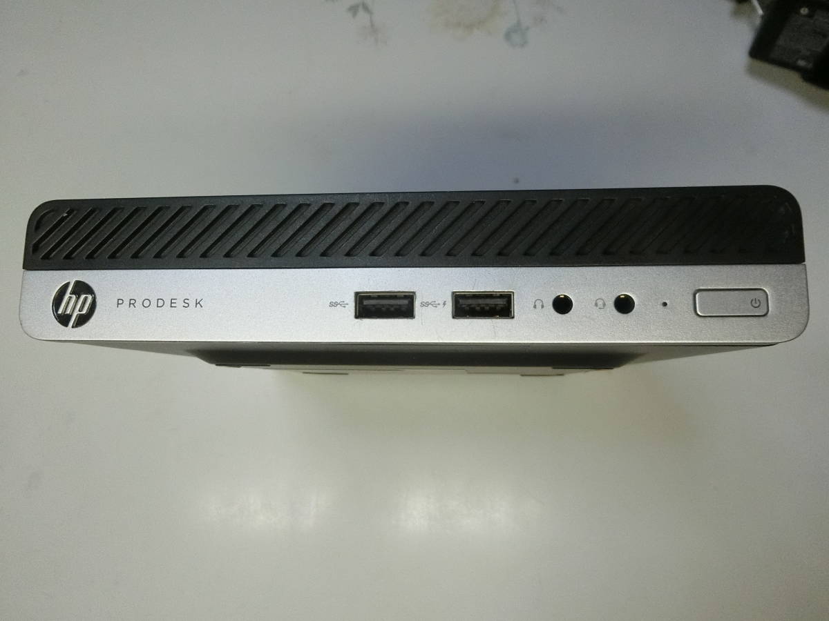 ミニPC HP ProDesk 400 G3 DM / i3 7100T/DDR4 8GB/高速 NVMe SSD 