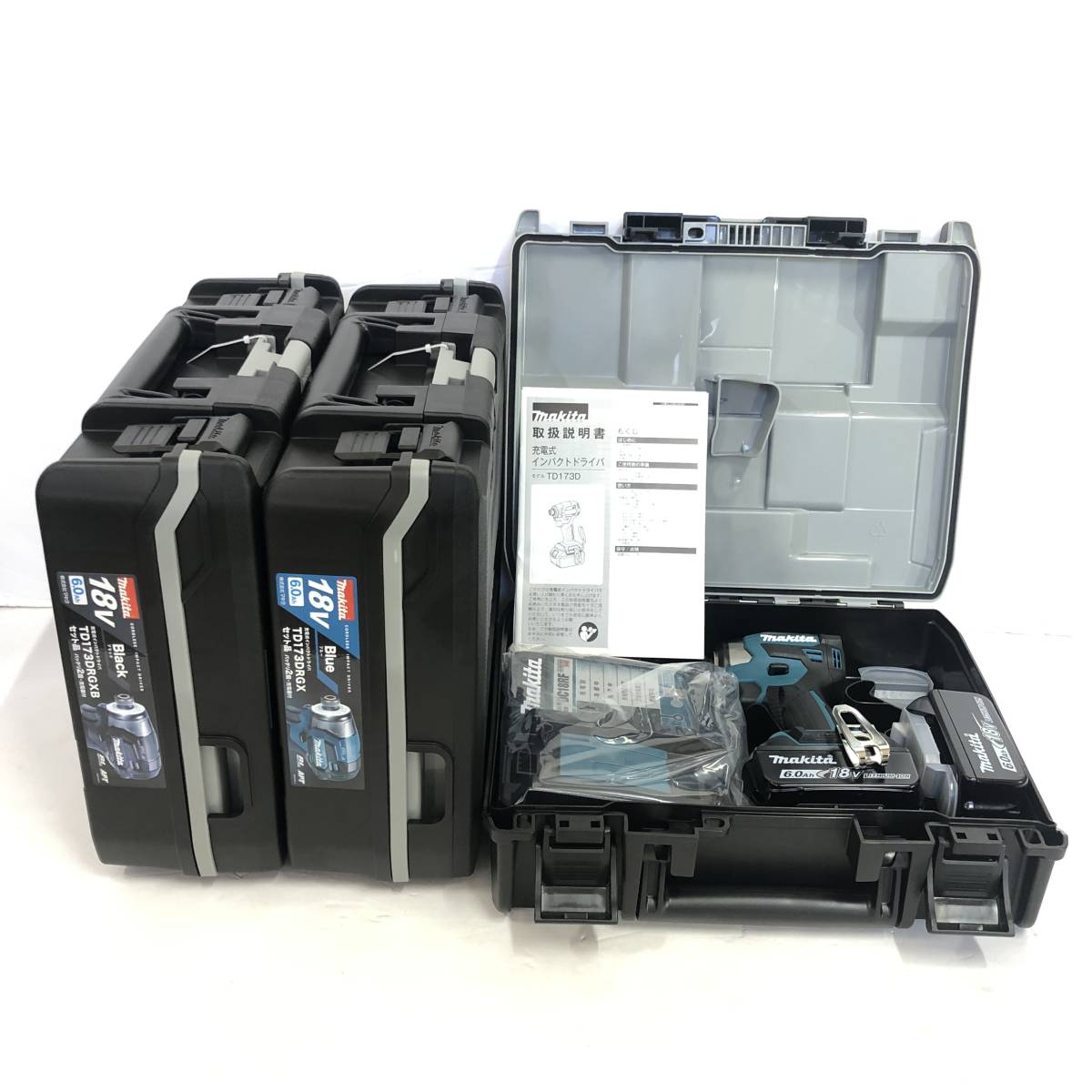 3台まとめ】makita TD173DRGX 18V 6.0Ah 充電式 インパクト 3台まとめ】makita TD173DRGX 18V 6.0Ah 充電式 インパクト