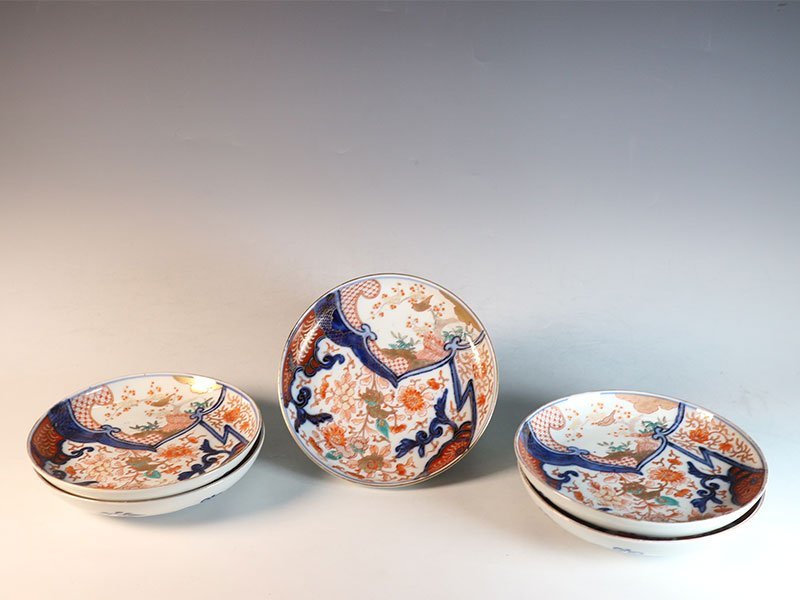 赤字超特価，正規品 杜 伊万里 錦 牡丹獅子図 中皿 5客 AS5851(金襴手)｜売買されたオークション情報、yahooの商品情報をアーカイブ公開 - オークファン 伊万里、有田