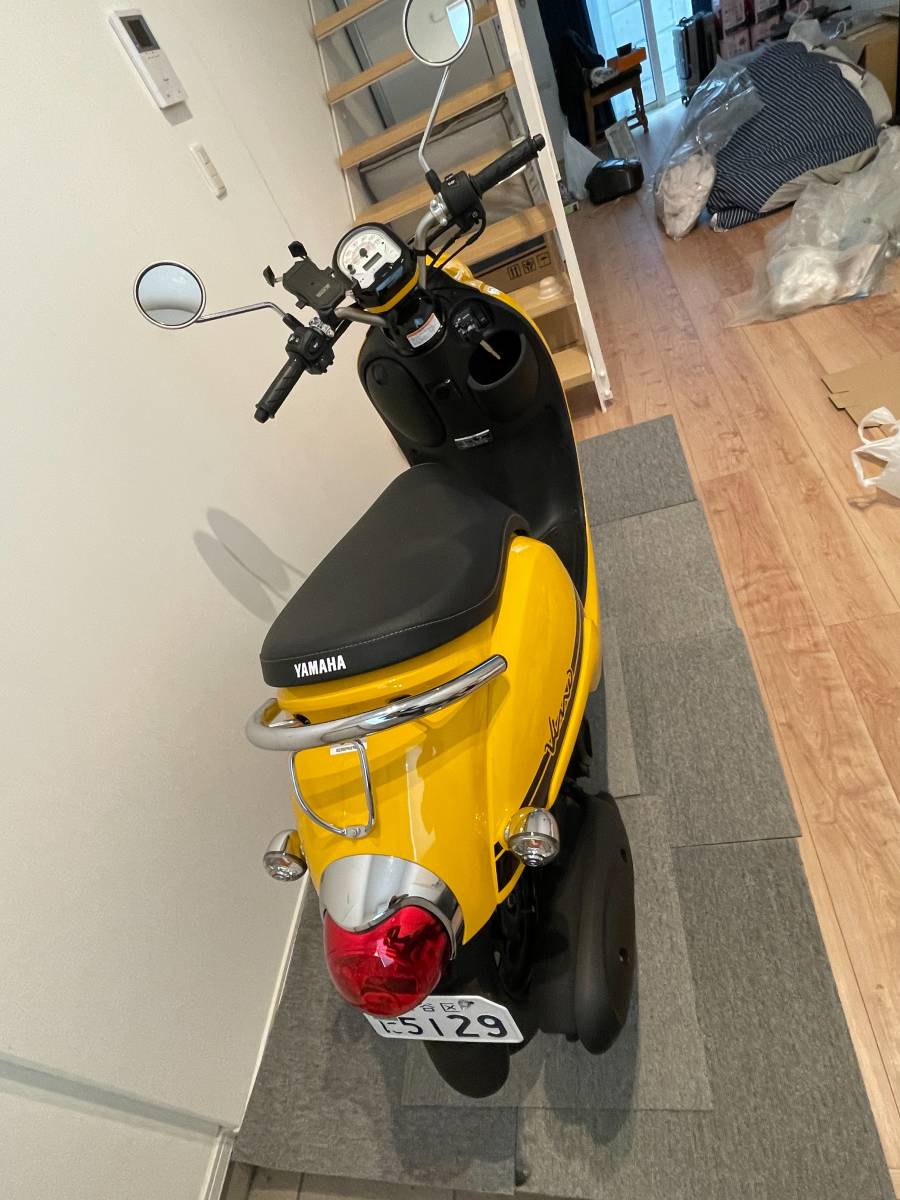 【2023年7月23日納車】ヘルメットなどの付属品付　YAMAHA　ビーノ黄色　走行距離218キロ（9月15日時点）　_2
