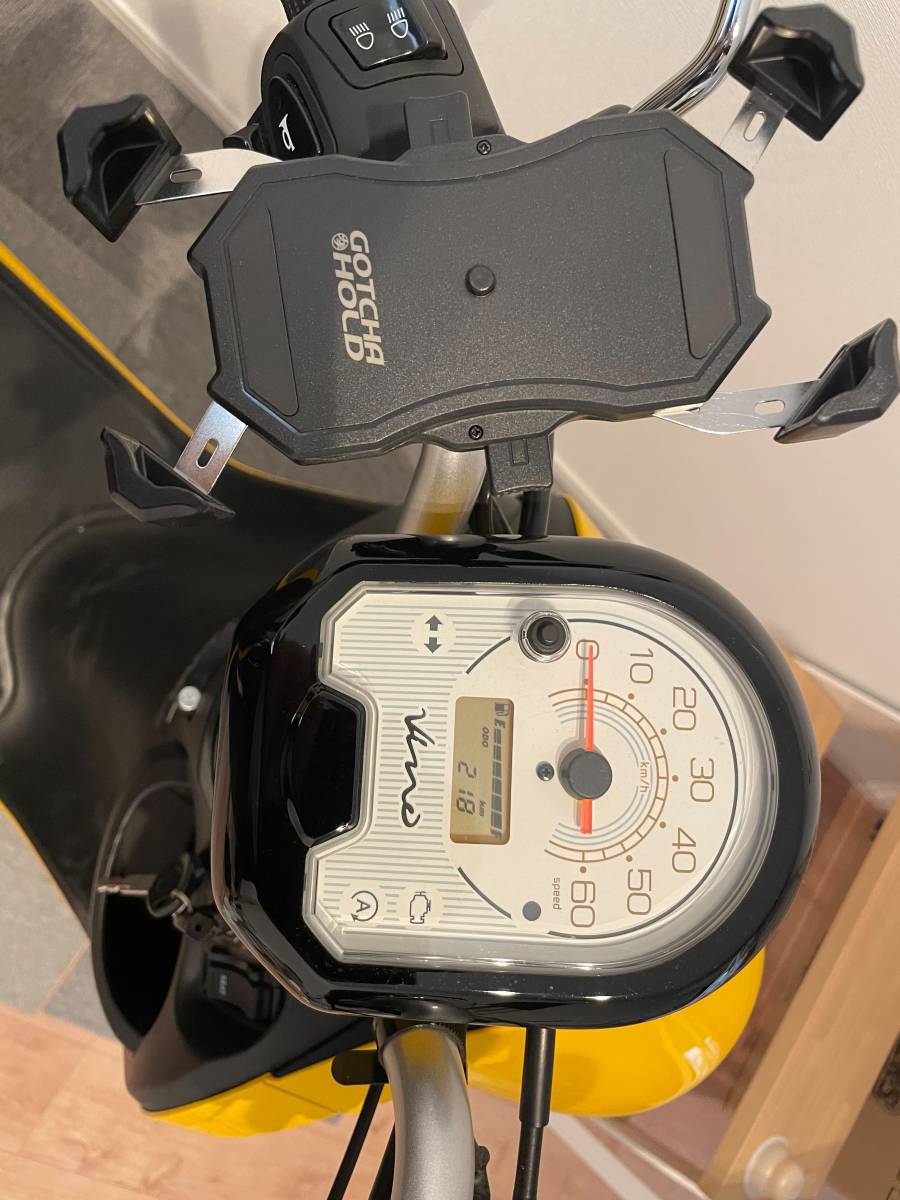 【2023年7月23日納車】ヘルメットなどの付属品付　YAMAHA　ビーノ黄色　走行距離218キロ（9月15日時点）　_7