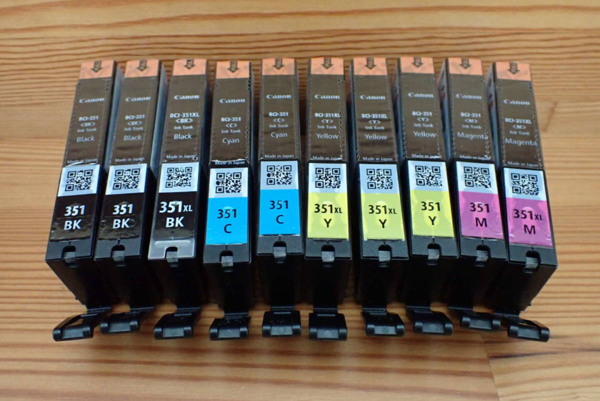 ☆新品　未使用　CANON　キャノン インクカートリッジ　BCI-351XL BCI-351　10個　管理No2☆