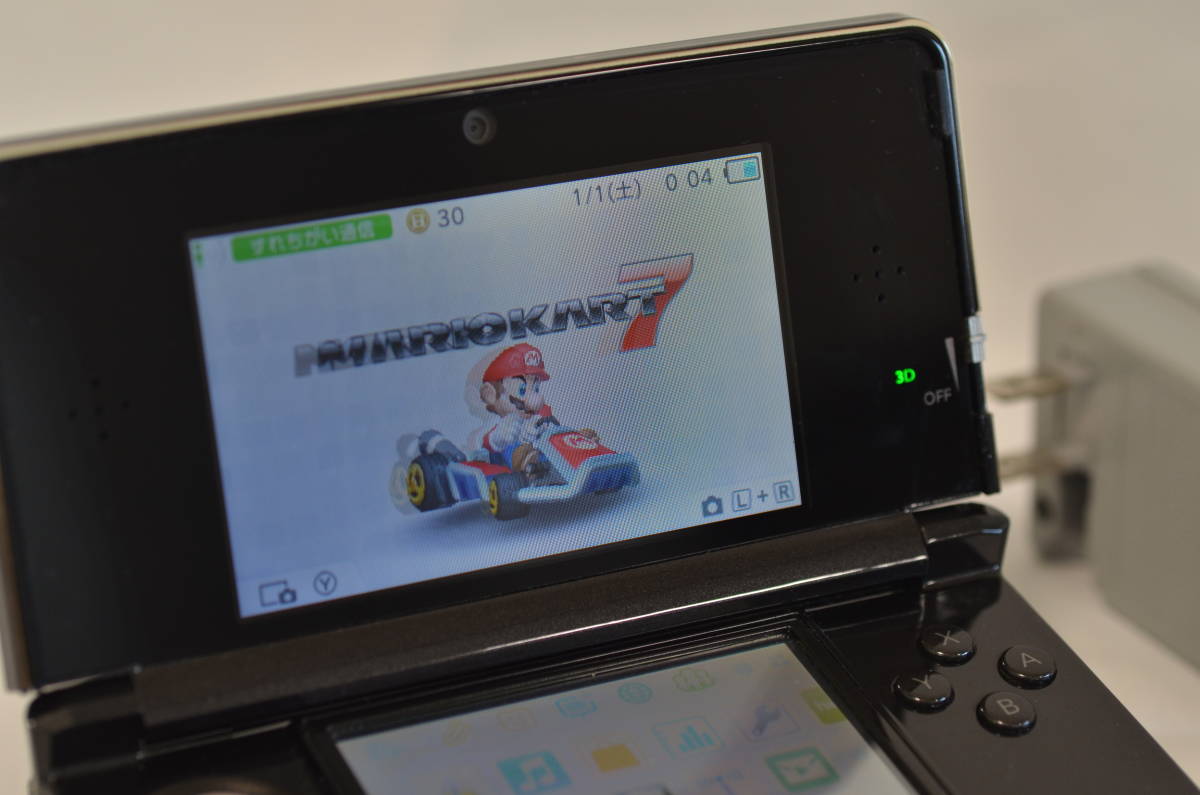 任天堂3DSコスモブラック(美品) マリオカート7付 マリオカート7 | ゲームソフト