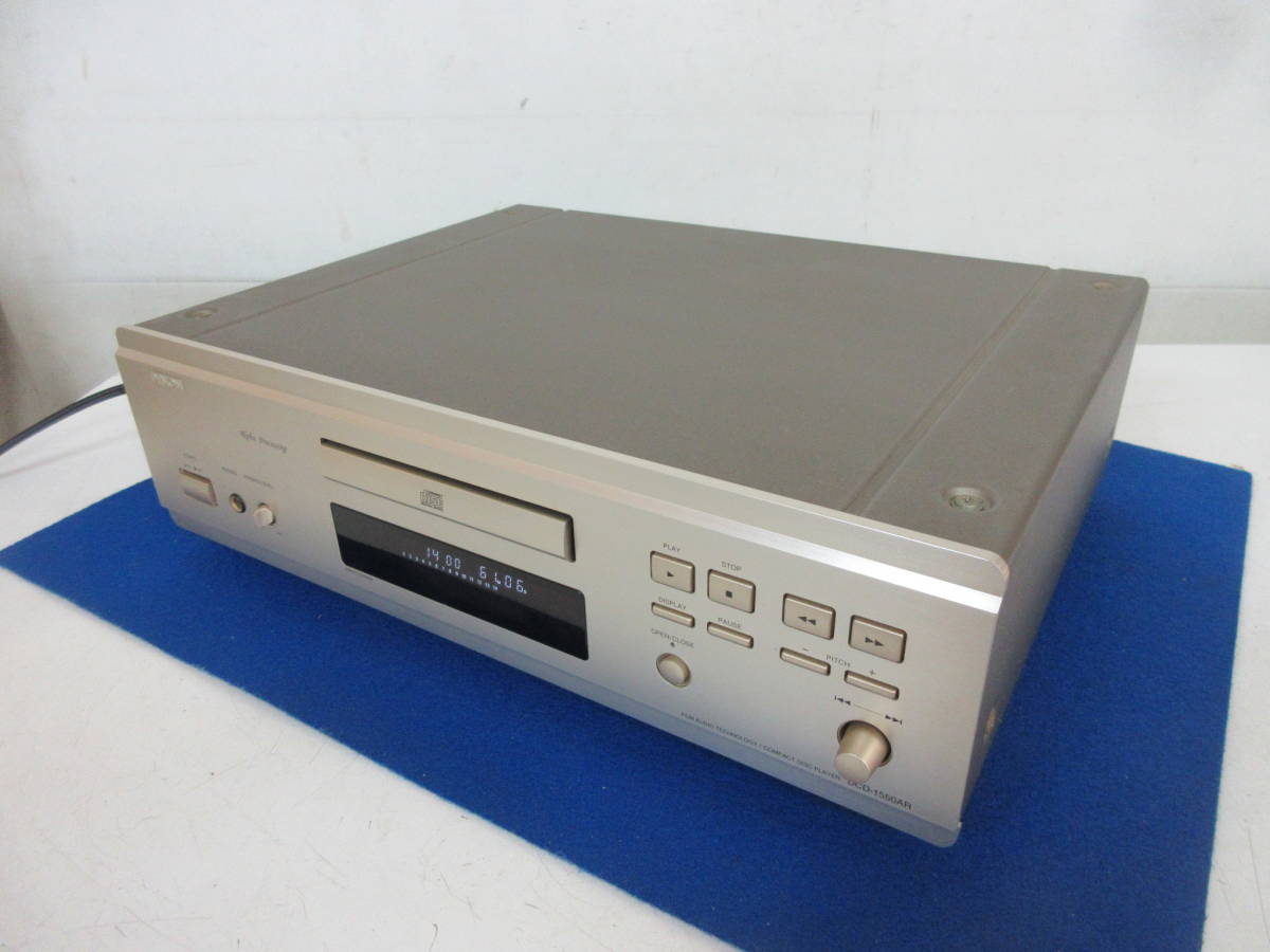 N-867【9-23】◎22 DENON デノン CDプレーヤー DCD-1550AR 本体 通電OK 中古・現状品 / オーディオ機器 