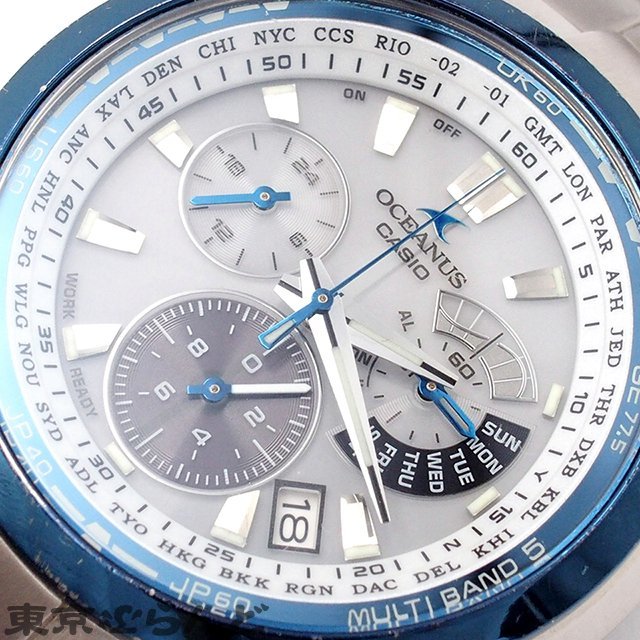 オ*シ様 カシオ OCW‑M700 OCEANUS オシアナス チタン 電波ソー 241001011794 1円 カシオ CASIO オシアナス OCW-M700 シルバー チタン