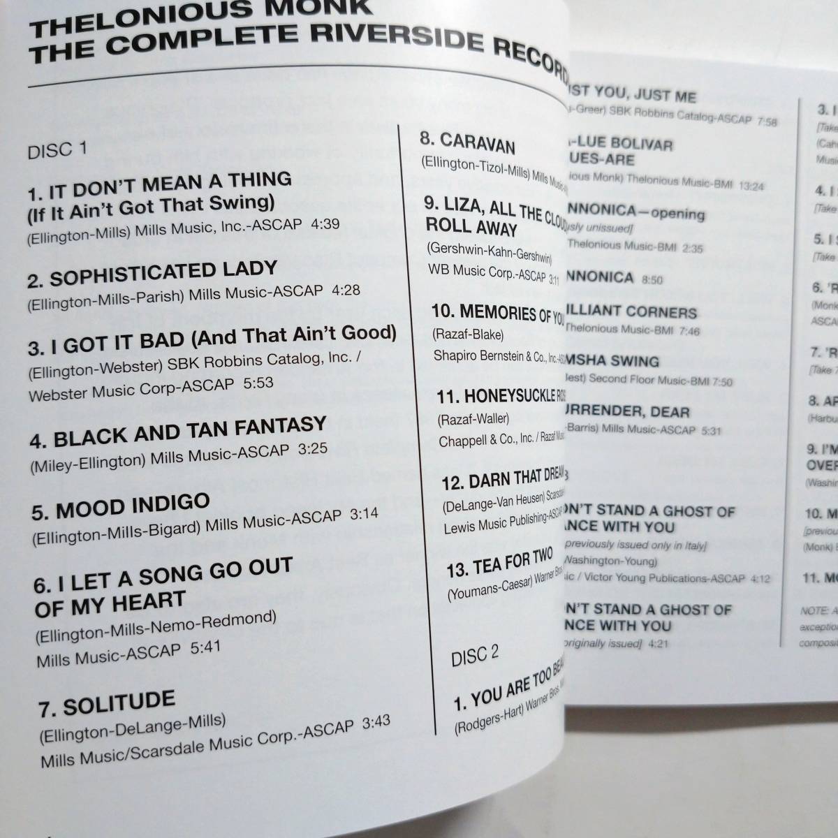 CD＞ セロニアス・モンク THELONIOUS MONK [THE COMPLETE RIVERSIDE 