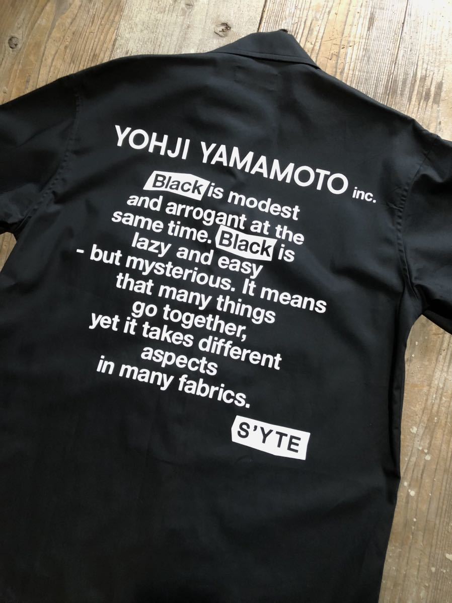 Yohji Yamamoto ヨウジヤマモト S’YTE US-B76-017 Black Is Modest Message【Mサイズ】