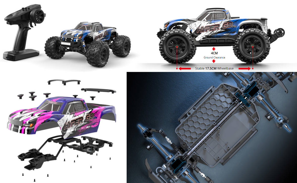1000円スタート] 新品同様 MJX HYPER GO H16 1/16 GPS付き 4WD