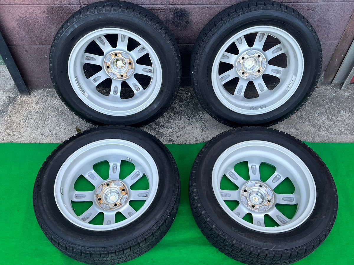 ｽﾀｯﾄﾞﾚｽﾀｲﾔ 155-65R/14 ﾊﾞﾘ山 ﾎｲ-ﾙ 14×4.5J 4H PCD100 +