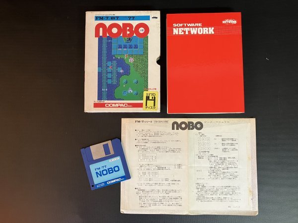 FM-7　NOBO　ノボ　3，5インチFD　説明書付き　レトロゲーム