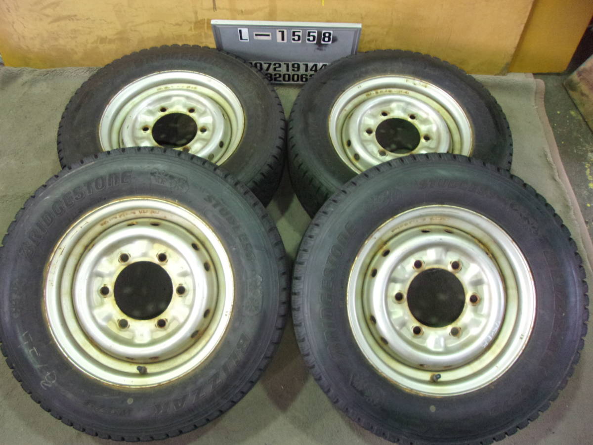 L-1558スタッドレス屋215/65R15 110/108L LTニッサンSTホイル付き４本（6J 170 6穴 +52)⑰　　本州送料込み