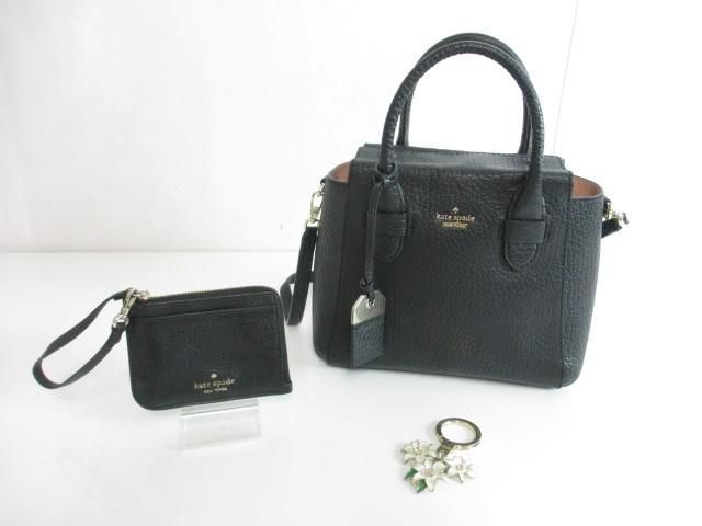 良品 ケイトスペード kate spade バッグ 2WAY ハンド ショルダー コインケース キーリング 等 3点 レディース