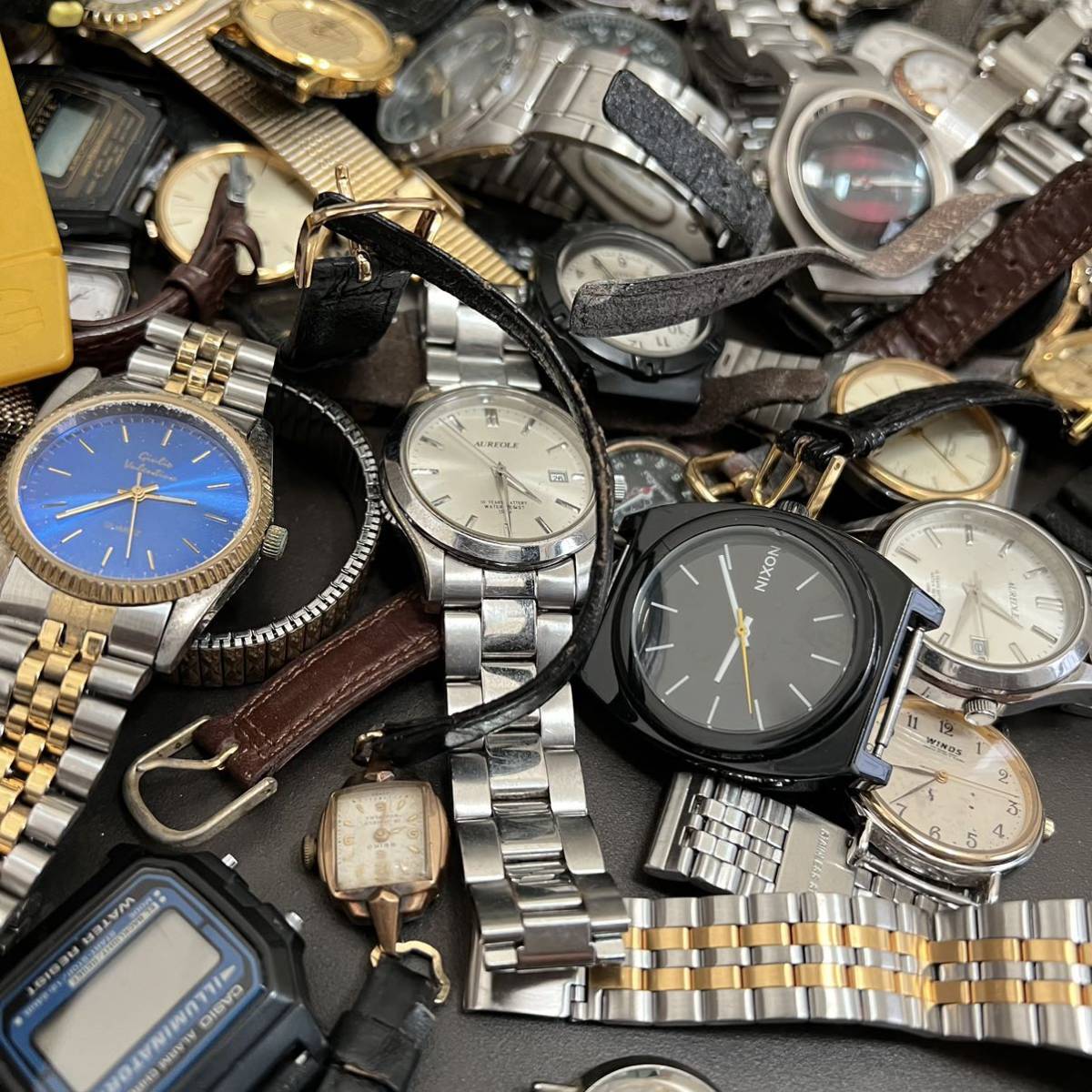 ジャンク腕時計まとめて4点（ニクソン2点+シチズン2点）