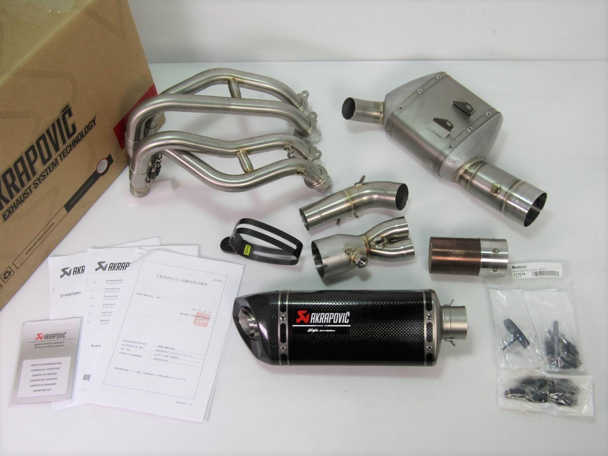 新品未使用(JMCA)ZX-25R アクラポビッチフルエキゾーストマフラー