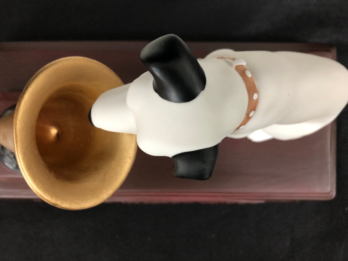和の美】ビクター犬 蓄音機 置物 Victor ニッパー 犬 ビクター 陶器 3