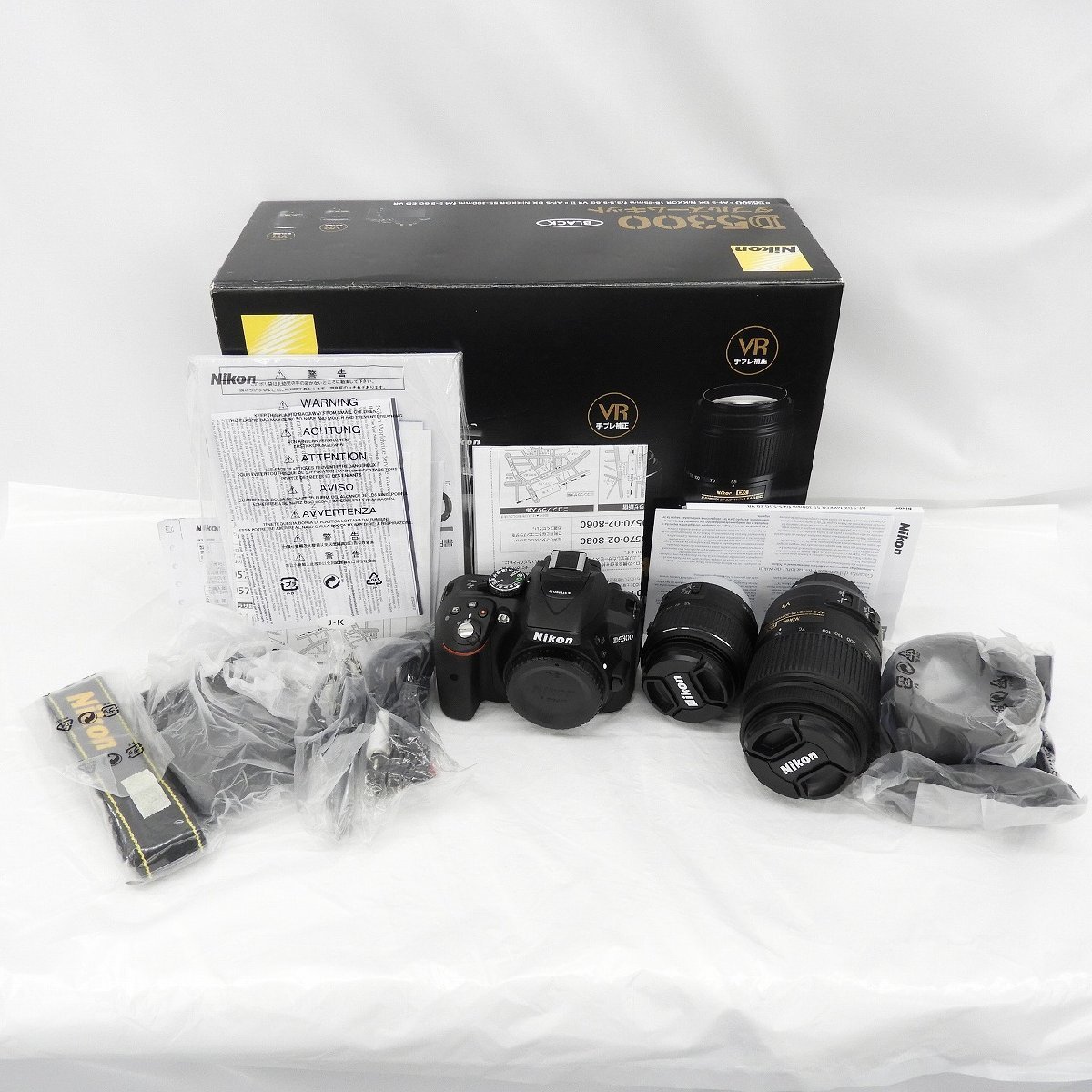 美品】Nikon ニコン デジタル一眼レフカメラ D5300 ダブルズームキット 