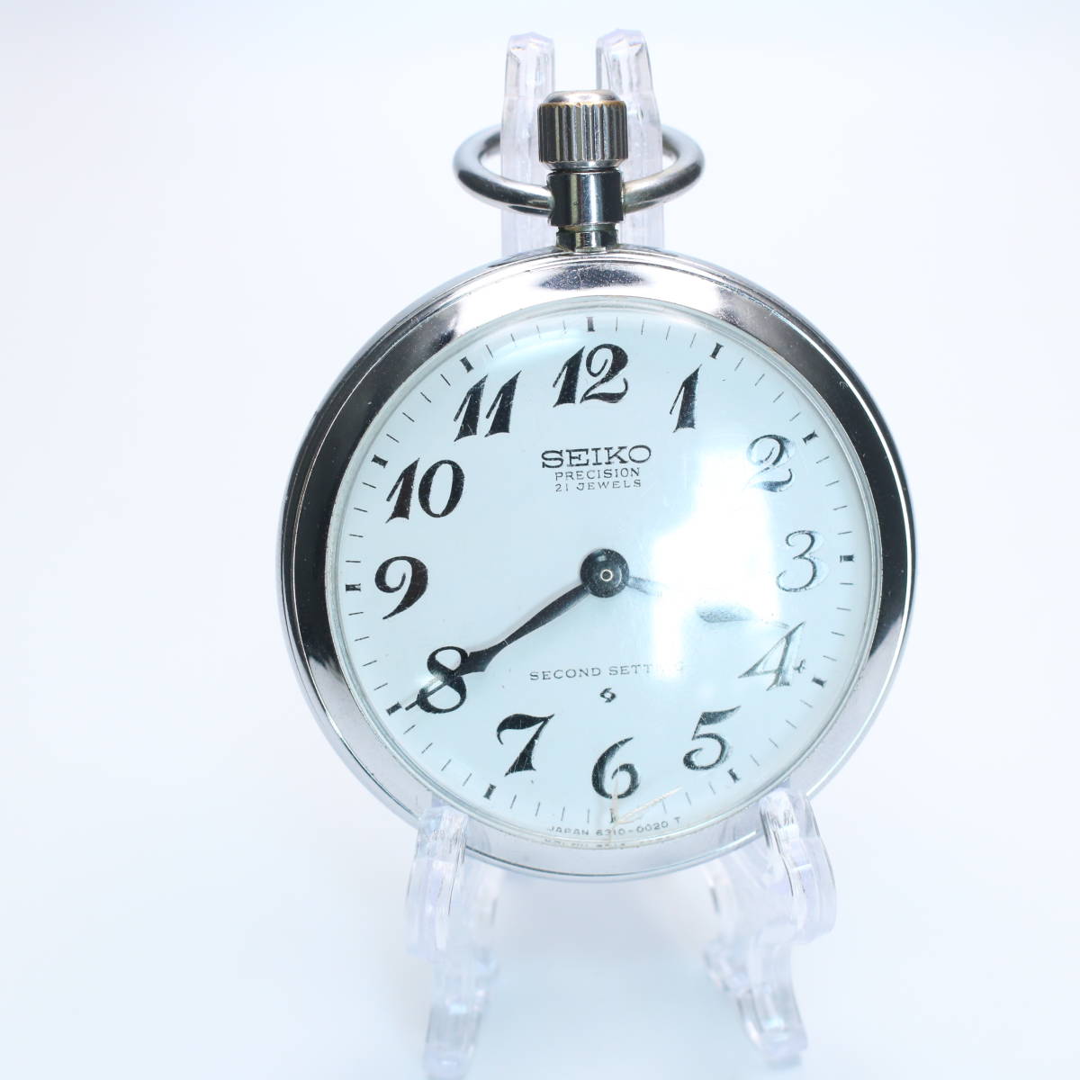 稼働品 SEIKO セイコー PRECISION プレシジョン SECONDSETTING セカンドセッティング 21石 手巻き 機械式 懐中時計 鉄道時計 #941-