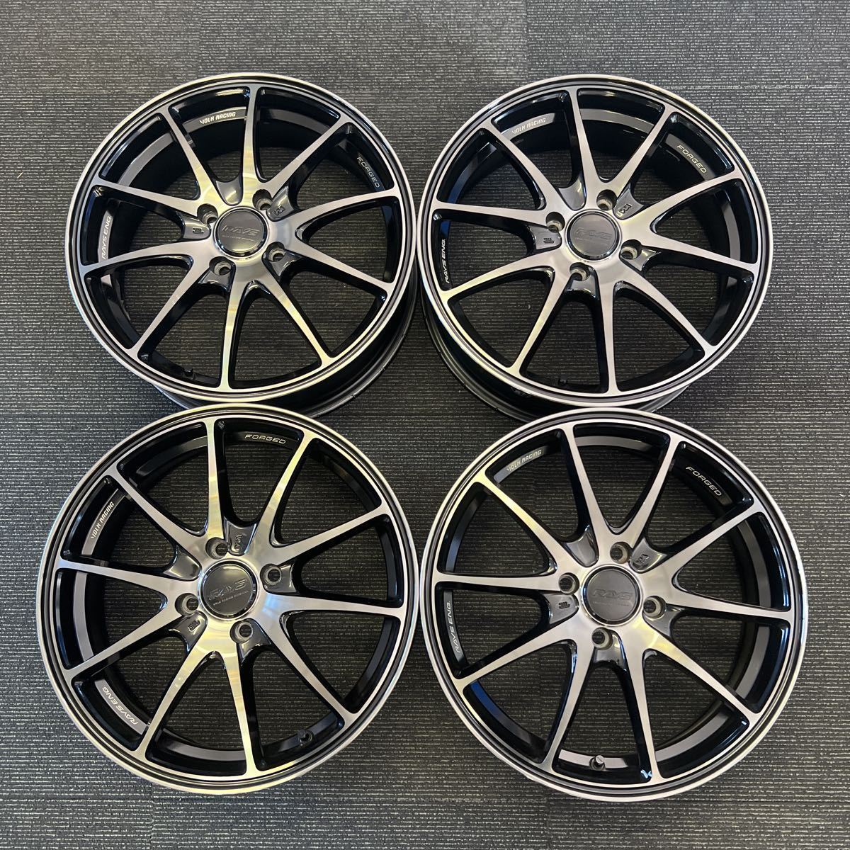 超美品　鍛造　RAYS VOLK RACING VR G25 16インチ5.5J＋45 4H-100 4本セット