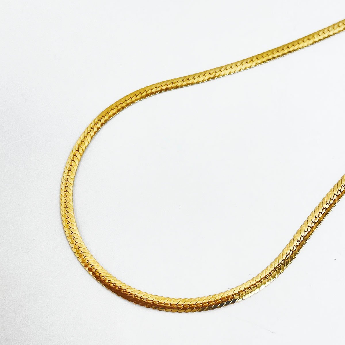 K18 スネーク ネックレス 造幣局刻印 約4.2g 全長：約45cm 幅：約2.0 