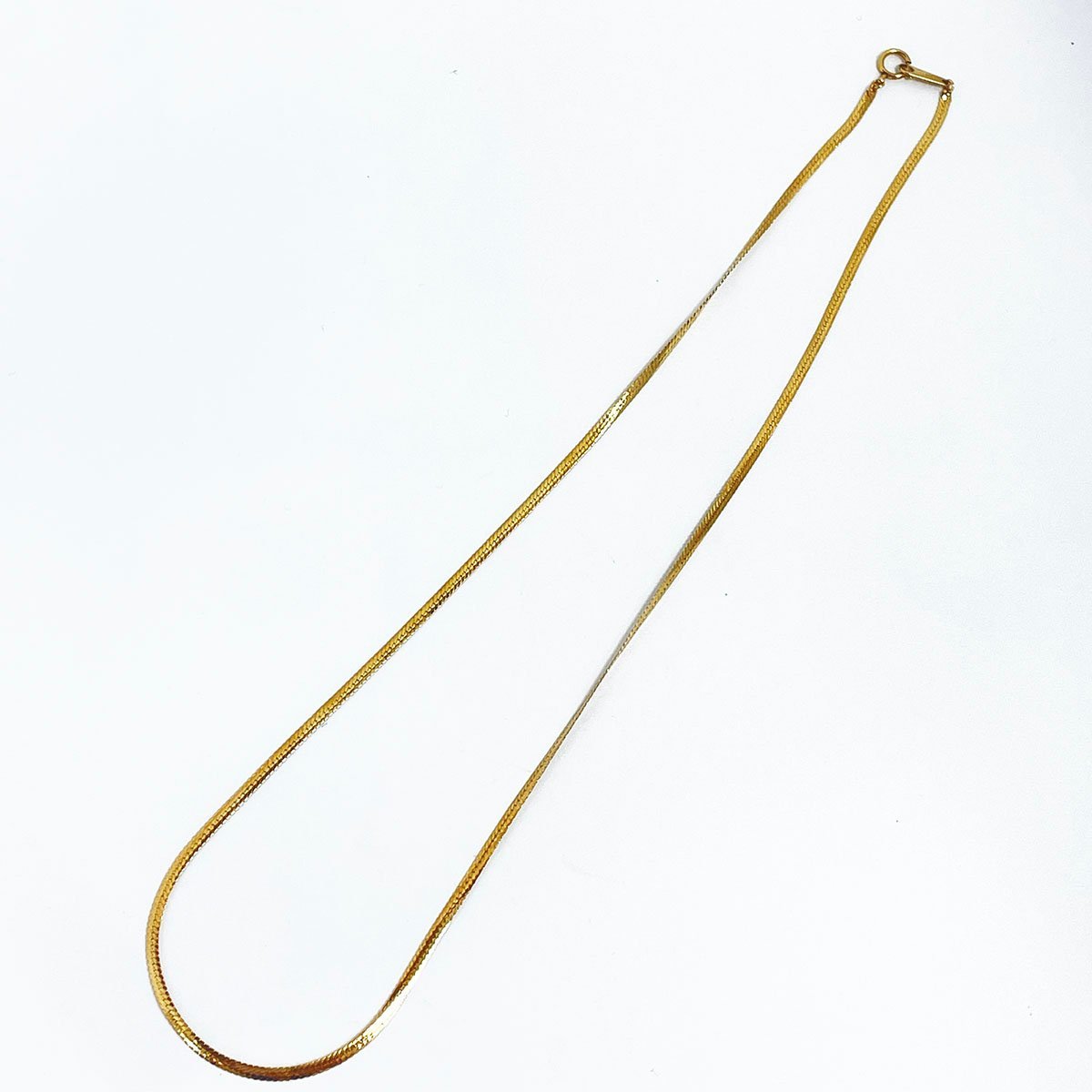K18 スネーク ネックレス 造幣局刻印 約4.2g 全長：約45cm 幅：約2.0 