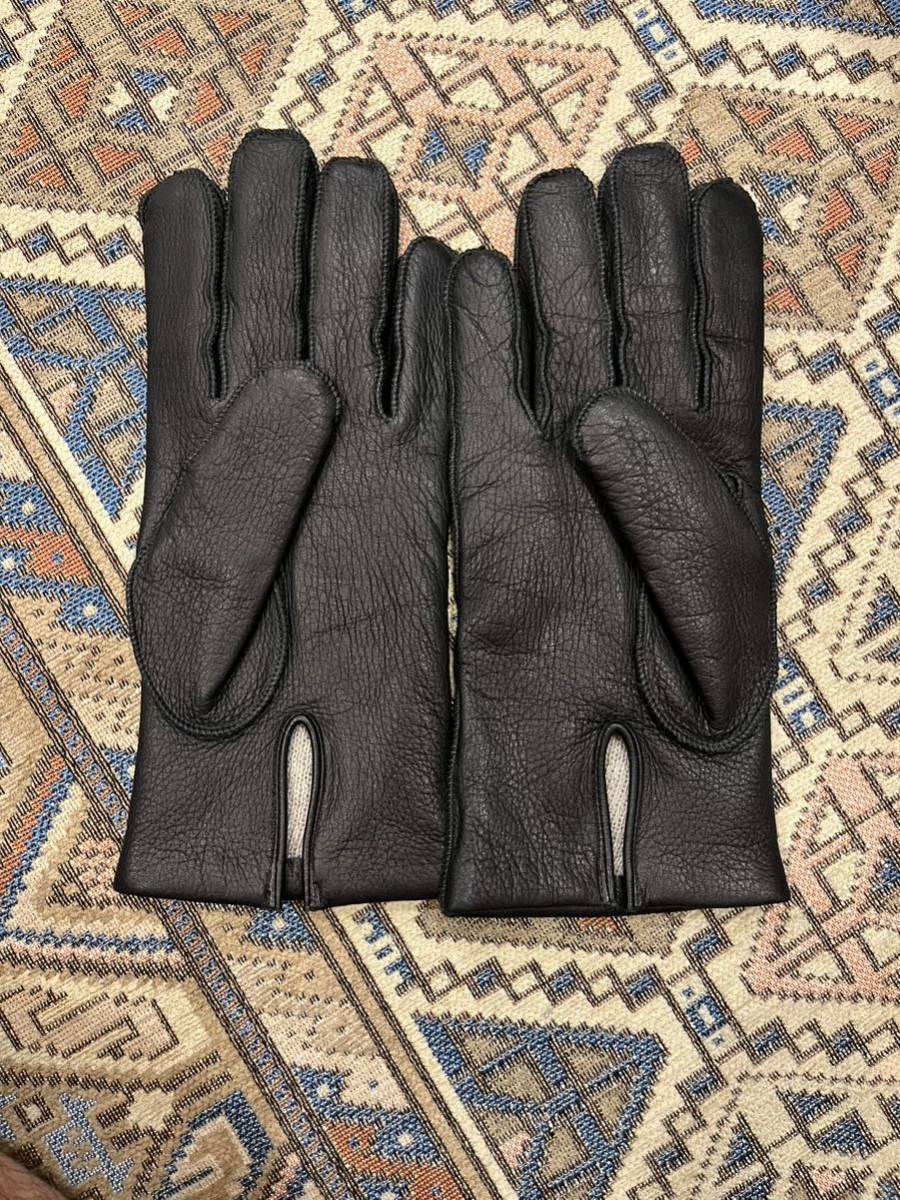 ブラックレザー 手袋 カシミヤ グローブ レザー グローブ 手袋 カシミヤ cashmere 【公式通販】