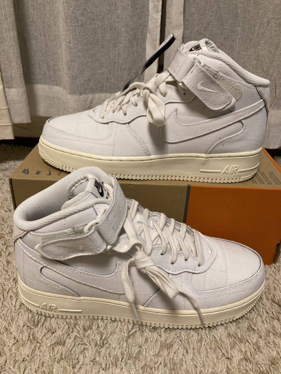 Nike WMNS Air Force 1 '07 Mid LX Summit Whiteナイキ ウィメンズ エアフォース1 '07 ミッド LX サミットホワイト 27.5cm