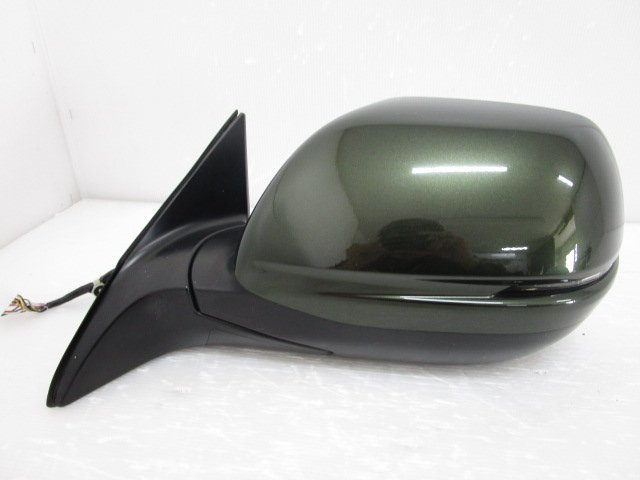 ★ 取付部破損無し VEZEL ヴェゼル RU3 純正 左 ドア ミラー 12ピン カーキ系 76258-T7A-J31 (B035488)