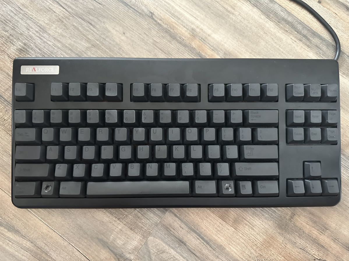 realforce se170s キーボード　送料無料　匿名配送 ジャンク品】 東プレ REALFORCE 87U 静音モデル（SE170S） 墨色モデル