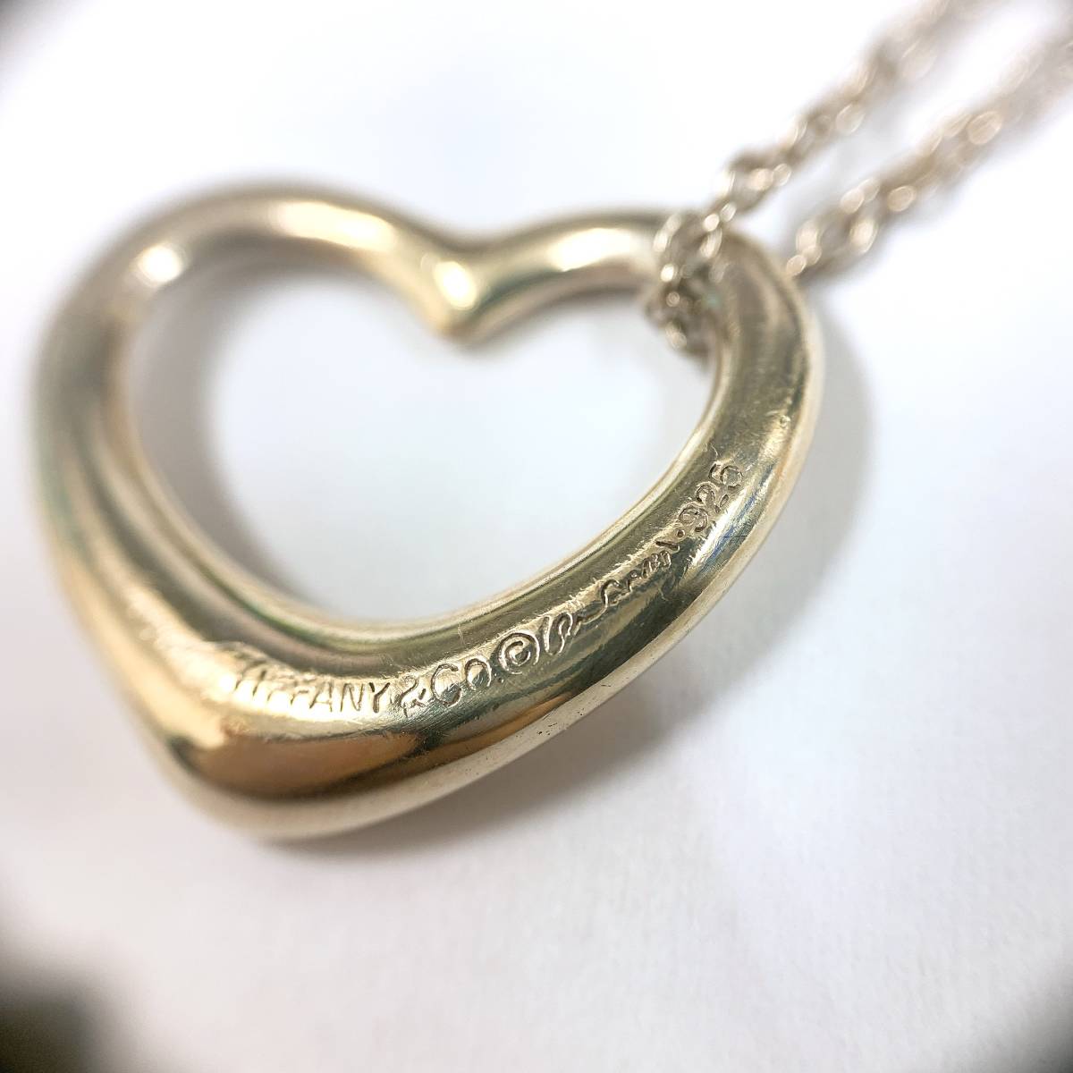 72084 TIFFANY＆Co. ティファニー オープンハート SV925 ネックレス 
