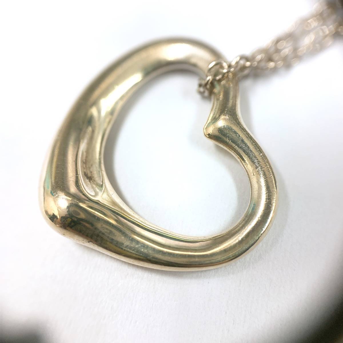 72084 TIFFANY＆Co. ティファニー オープンハート SV925 ネックレス 
