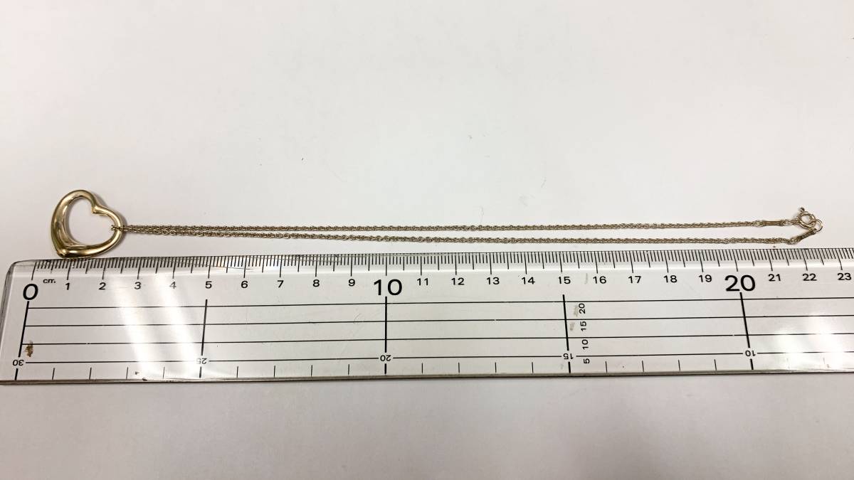 72084 TIFFANY＆Co. ティファニー オープンハート SV925 ネックレス 