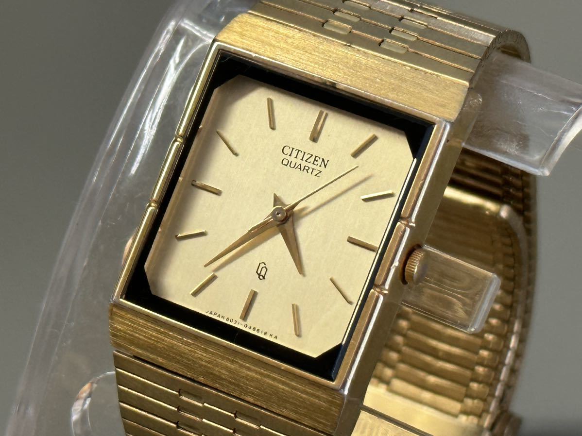 1円〜◇CITIZEN シチズン QUARTZ クォーツ スクエア 6031-G03308