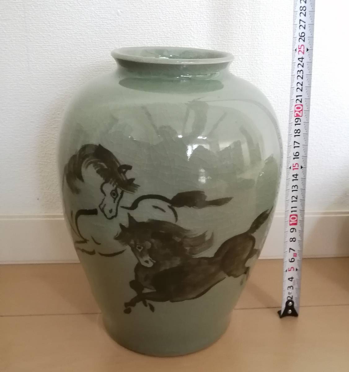 相馬焼 花瓶 15点 左馬・駒絵・金彩 陶芸 アンティーク、コレクション