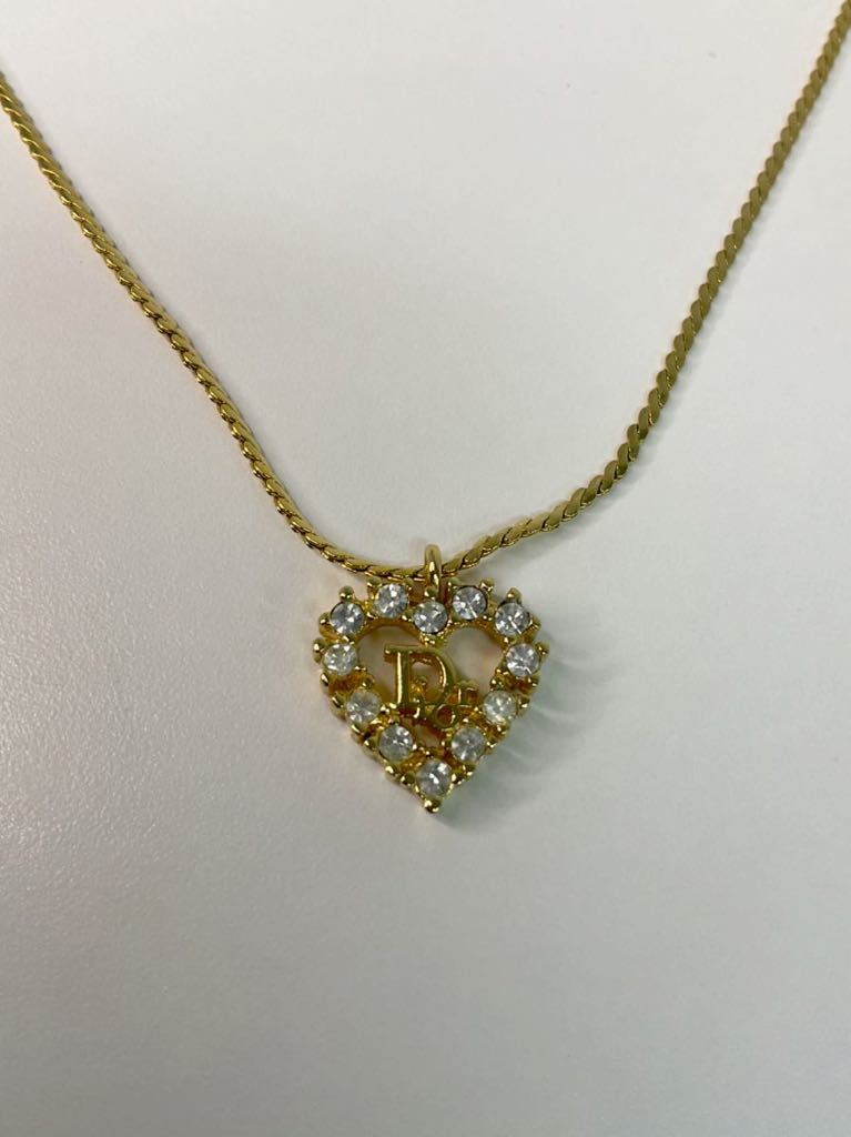 営AD643-60◇ Christian Dior クリスチャンディオール ハート ライン 